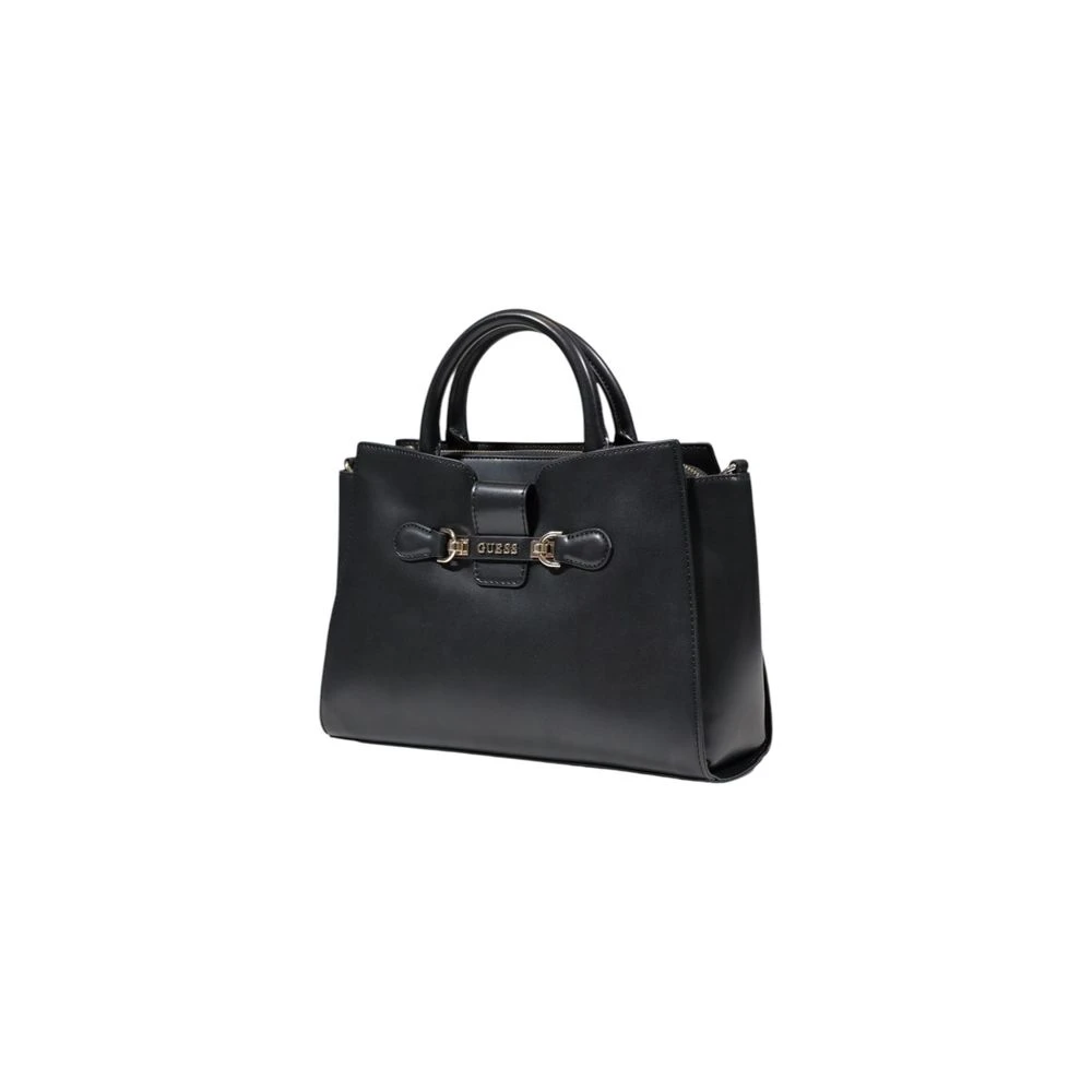 Guess Zwarte Polyethyleen Handtas Herfst Winter Collectie Black Dames
