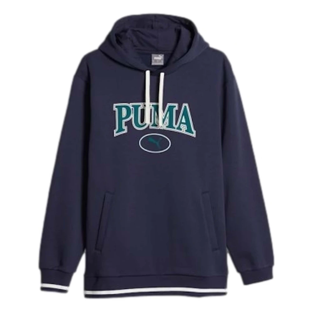 Puma Verstelbare hoodie met grafische print Blue Heren