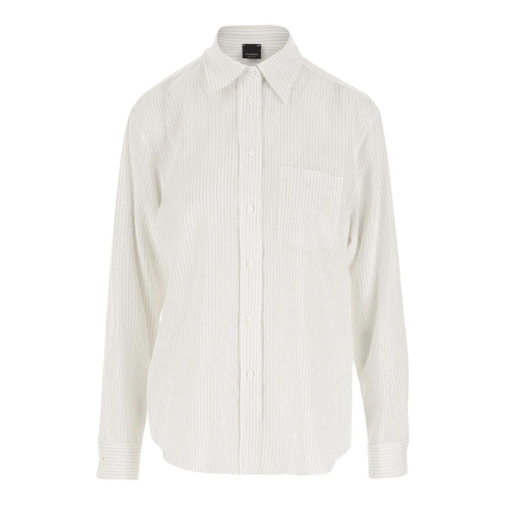 pinko Stijlvolle Zwarte Handtas White Dames