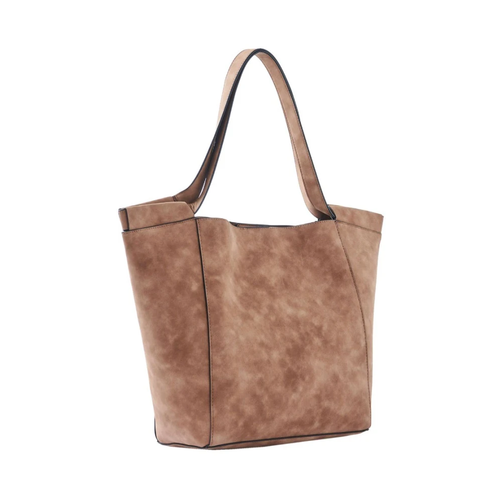 Manila Grace Stijlvolle Shopper Tas in Bruin Brown Dames