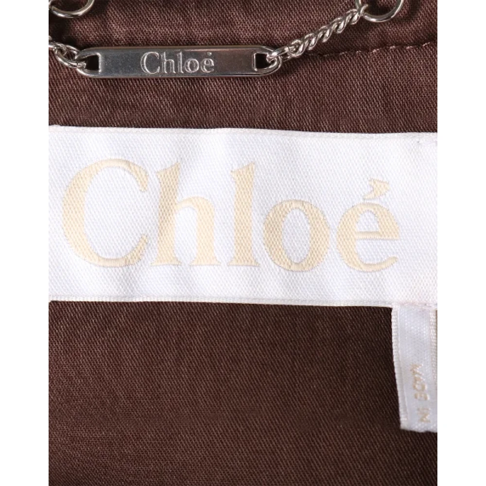 Chloé Pre-owned Wool outerwear Brown Dames