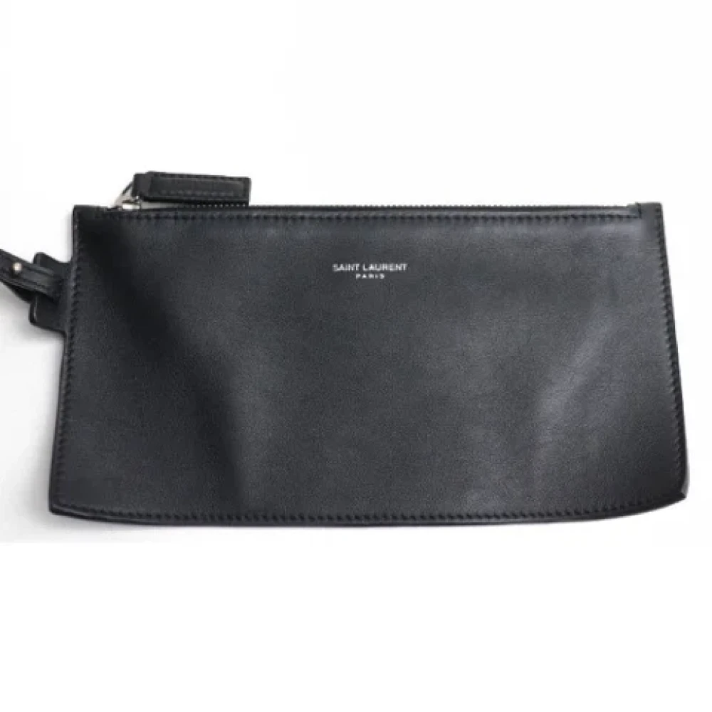 Saint Laurent Vintage Pre-owned Canvas shoulder-bags White Dames