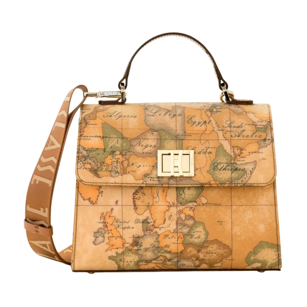 Alviero Martini 1A Classe Brown Handbags, Female, One Size, Mini Tote Geo Classic