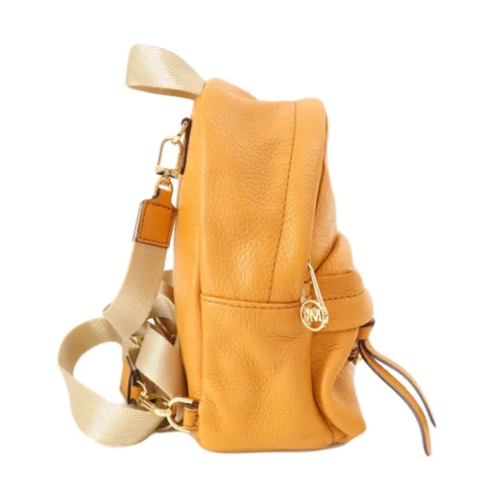 Michael Kors Pre-owned Fabric backpacks Yellow Dames
