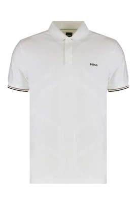 Slim fit pikétröja i tekniskt material