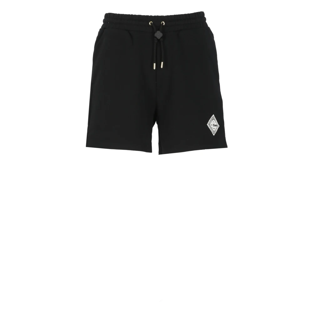 Casablanca Zwarte Bermuda Shorts met Koord Black Heren