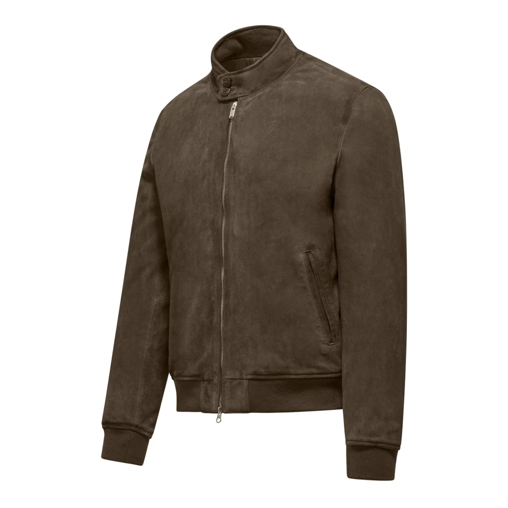 BomBoogie Friz Leren Jas Brown Heren
