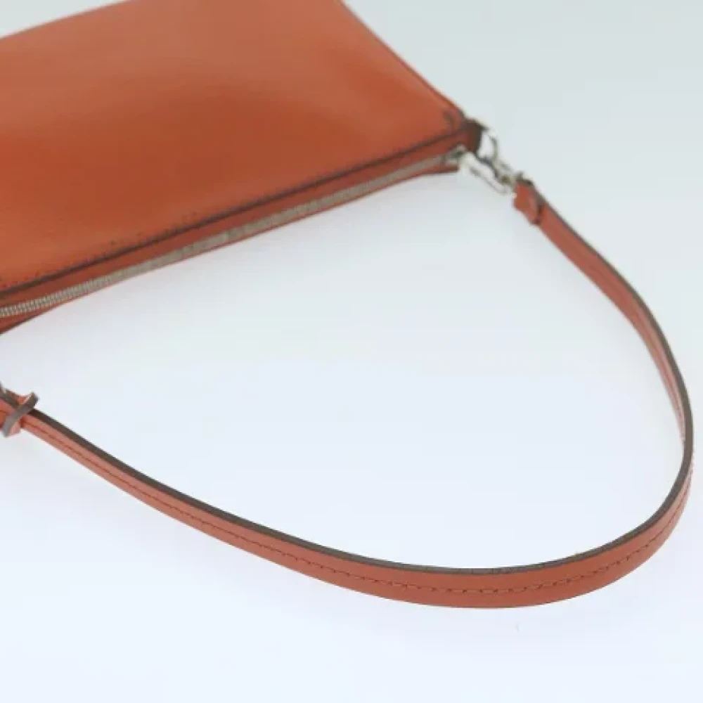 Louis Vuitton Vintage Pre-owned Leather pouches Orange Dames