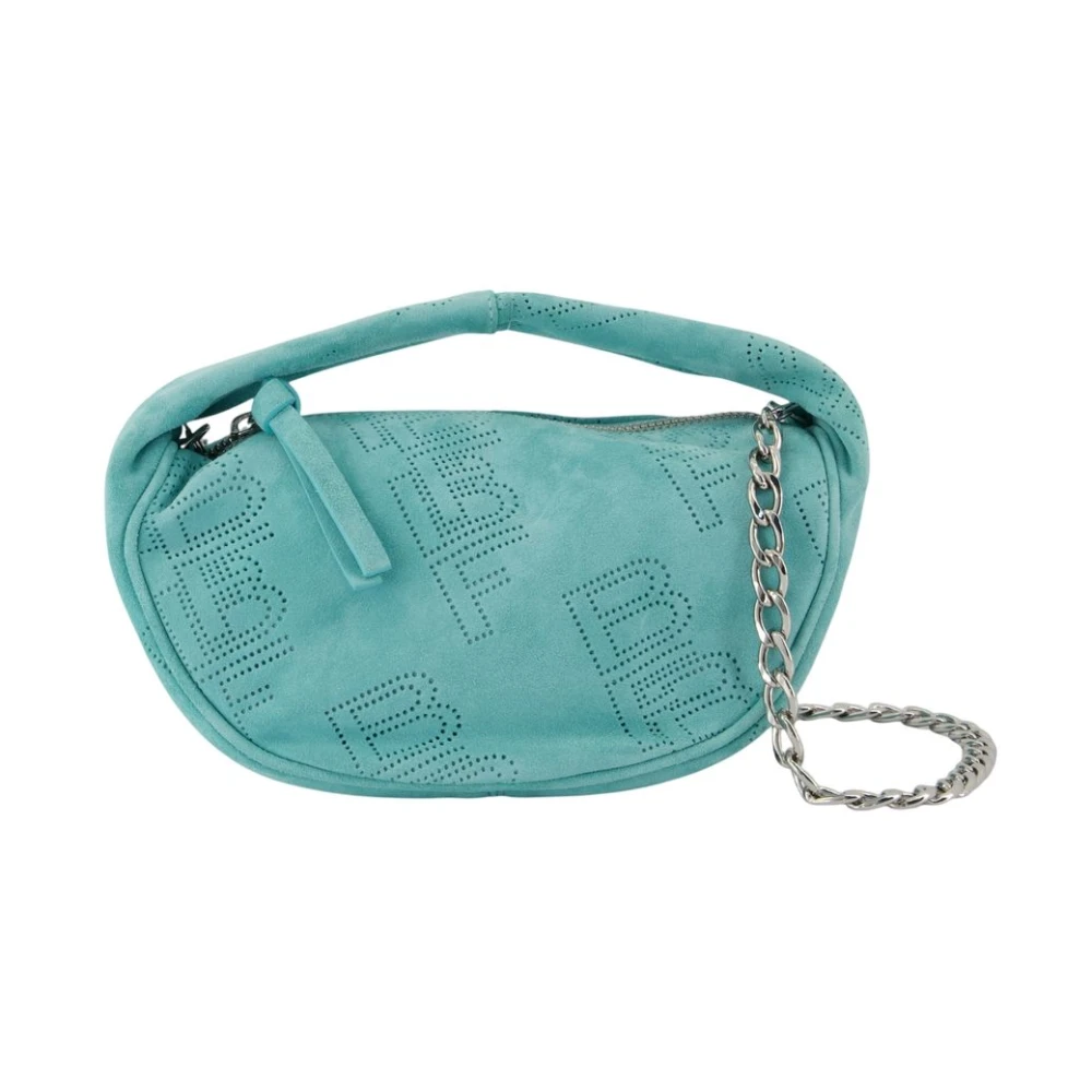 By Far Women's Blue Leather Baby Cush Bag