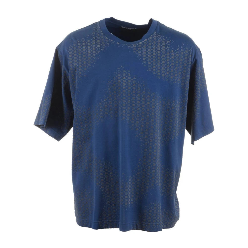 Dolce & Gabbana Heren T-shirt korte mouw Blue Heren