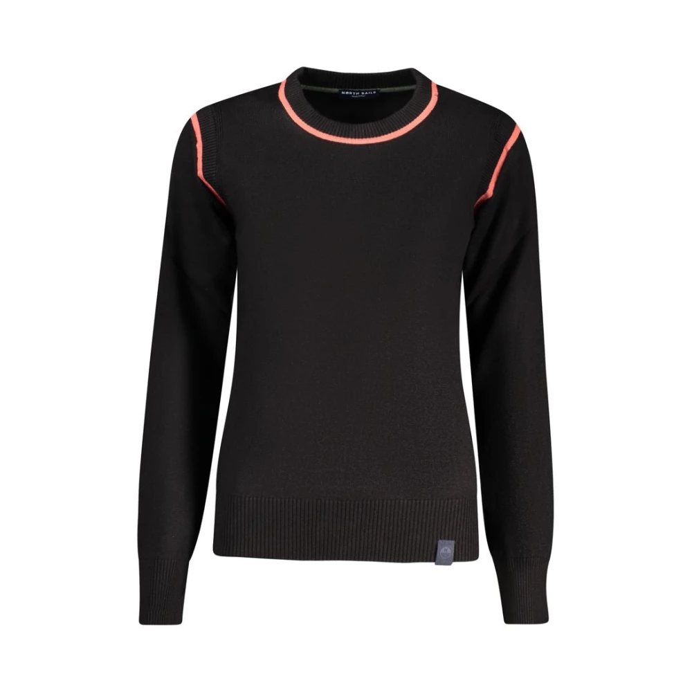 North Sails Women's Black Round-Neck Knitwear - Round-Neck Knitwear - L - Knitwear