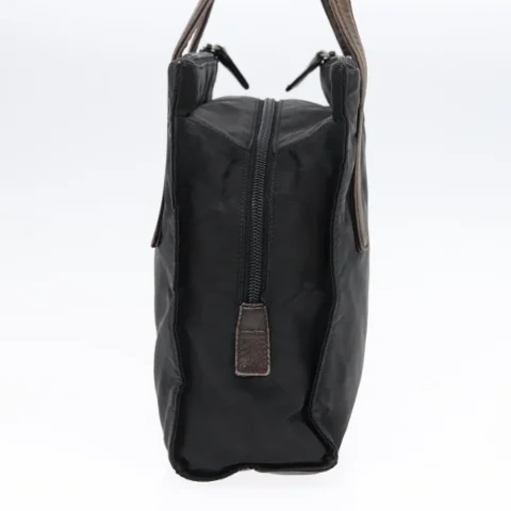 Prada Vintage Pre-owned Nylon handbags Black Dames