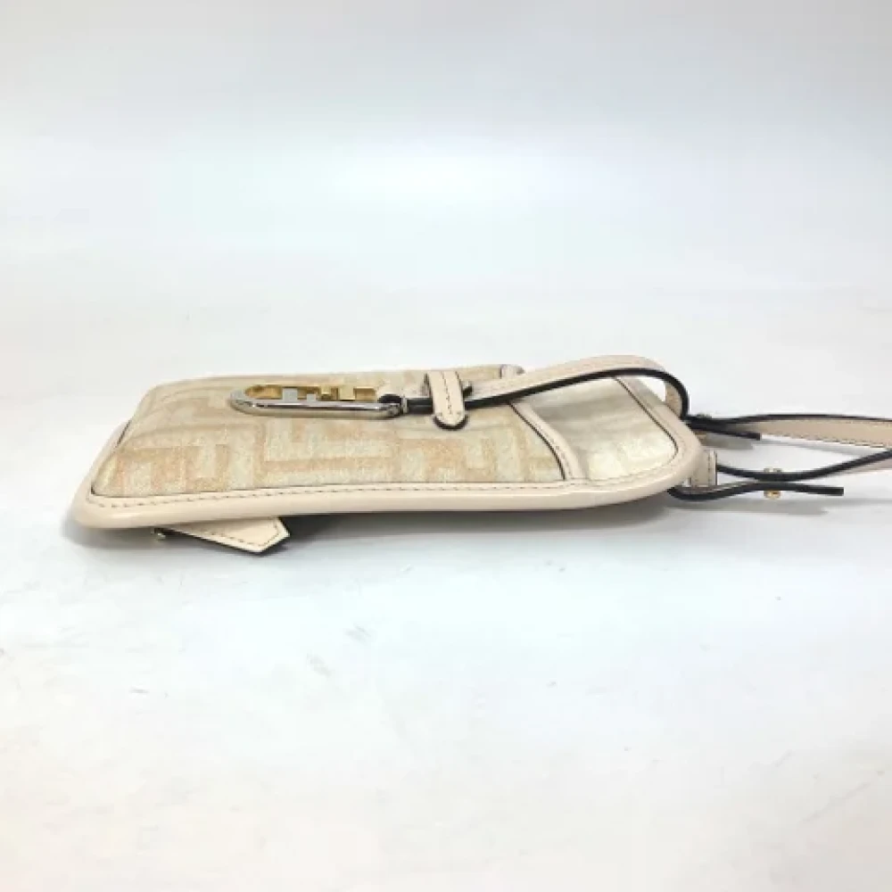 Fendi Vintage Pre-owned Canvas fendi-bags Beige Dames