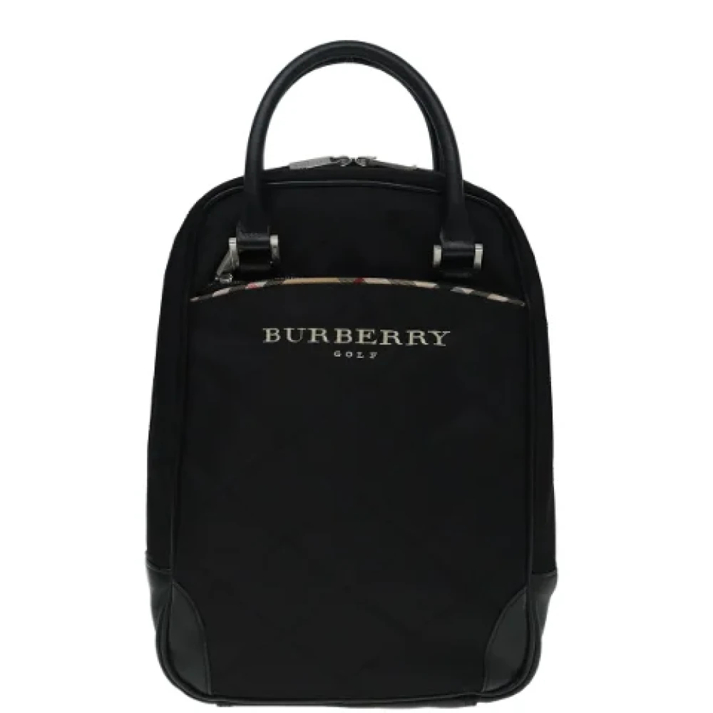 Burberry Vintage Pre-owned Fabric handbags Black Dames