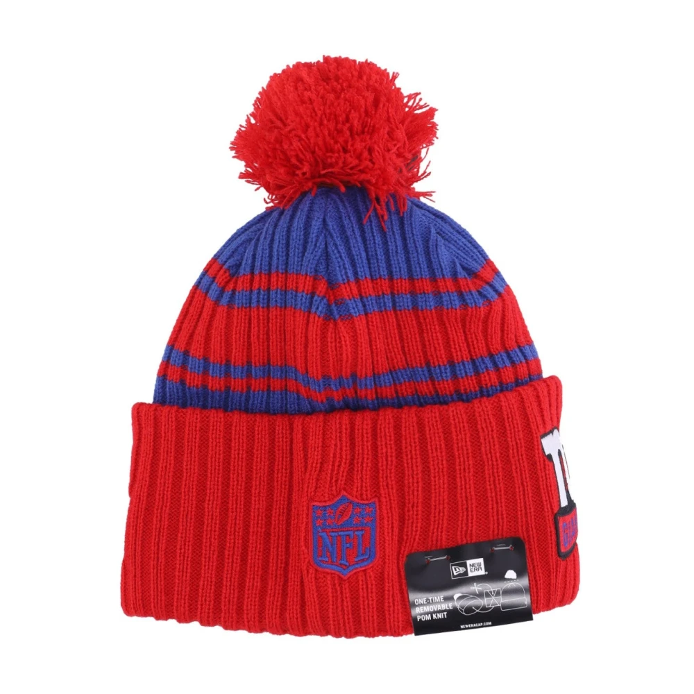 new era NFL Pom Beanie Hat Red Heren