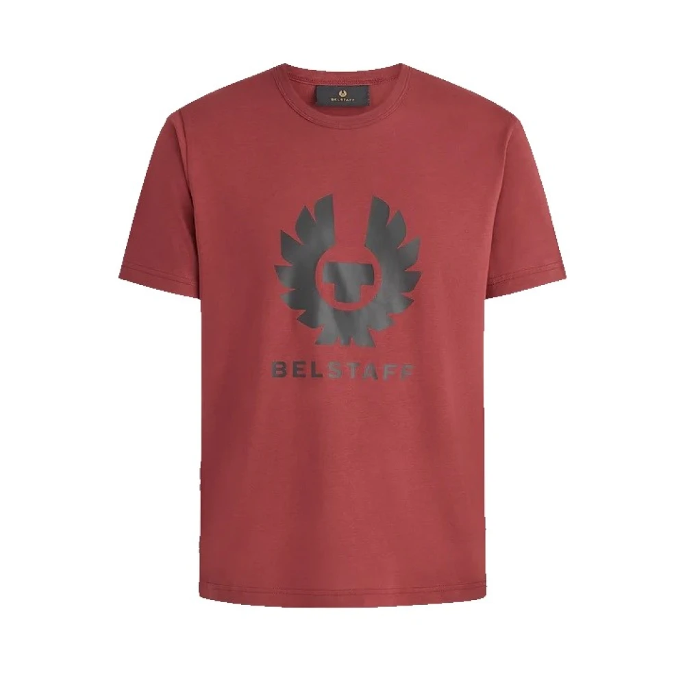 Belstaff Phoenix Grafisch T-Shirt in Lava Rood Red Heren