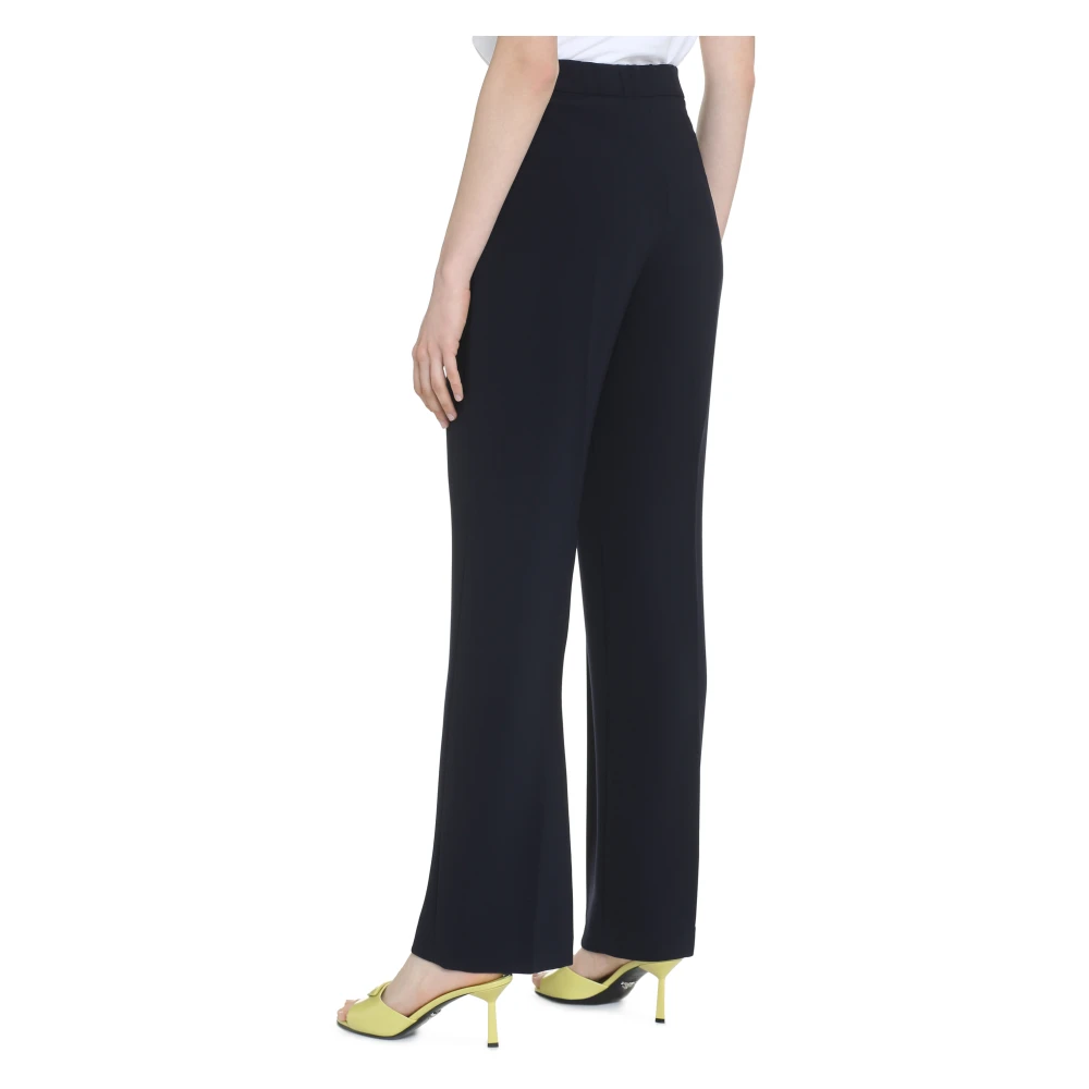 Clips Broek met hoge taille en elastische tailleband Blue Dames
