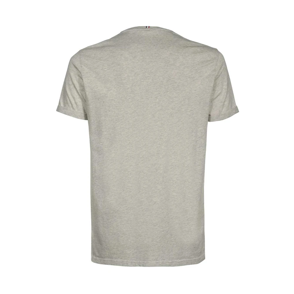 Les Deux Contrasterend Logo Katoenen T-shirt Gray Heren