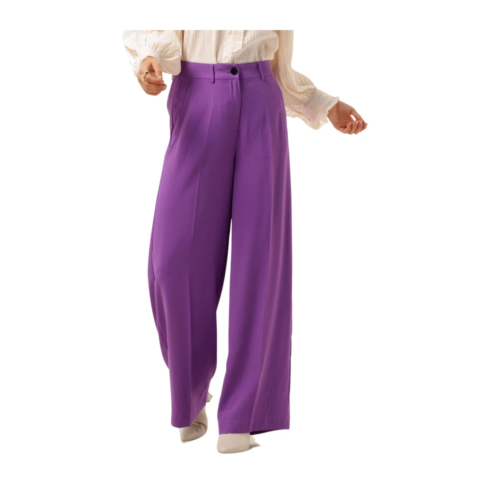 Co'Couture Flash Wide Pant Paars Purple Dames