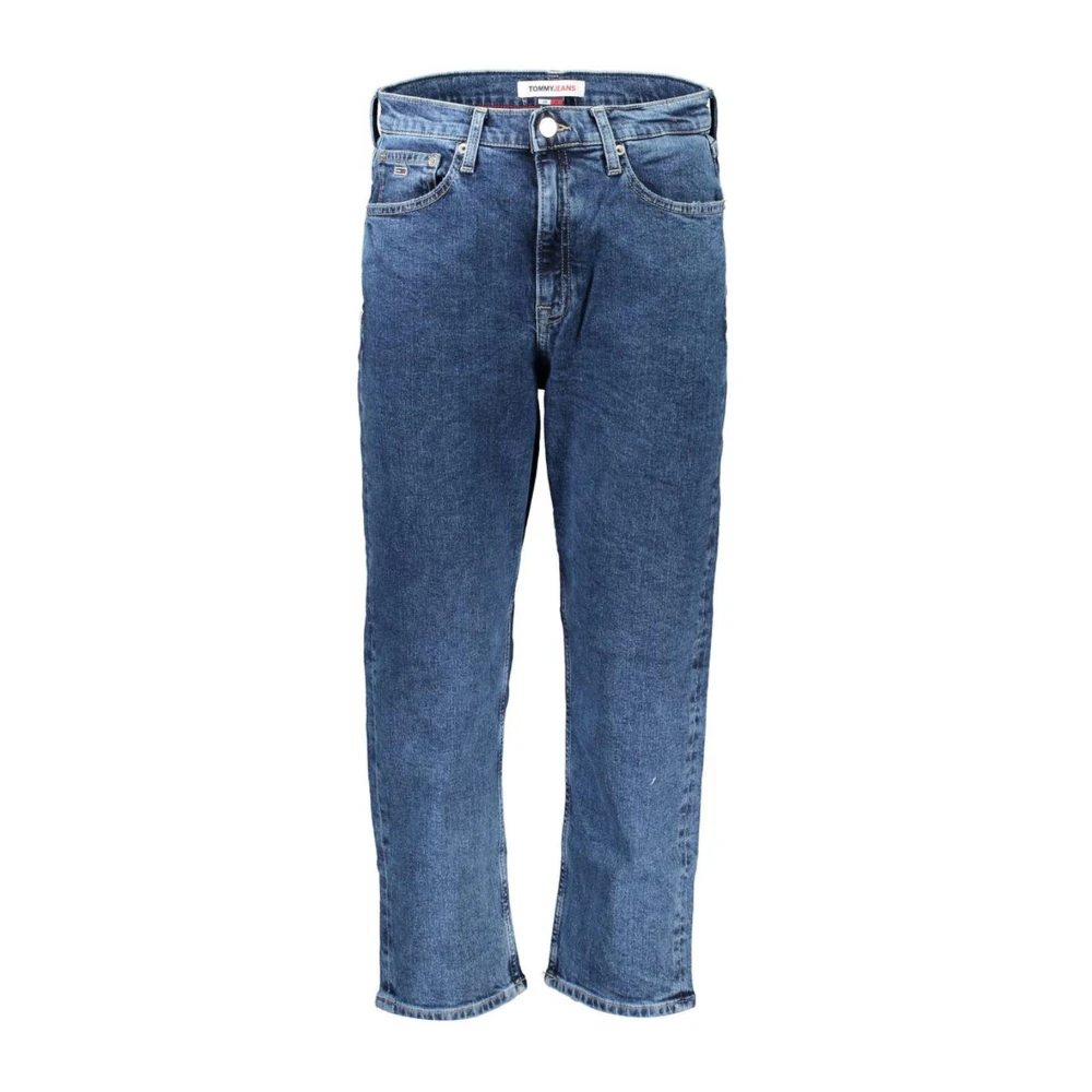 Tommy Hilfiger Harper Geborduurde Blauwe Katoenen Jeans Blue Dames