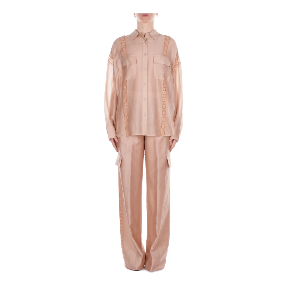 Blugirl Damen Beige Blusen & Hemden, Mgröße: