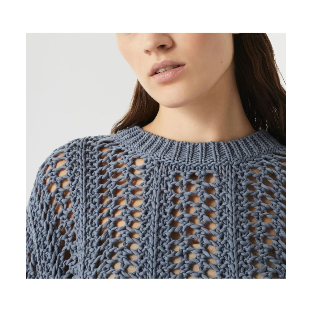 BRUNELLO CUCINELLI Blauwe Avion Sweater Blue Dames