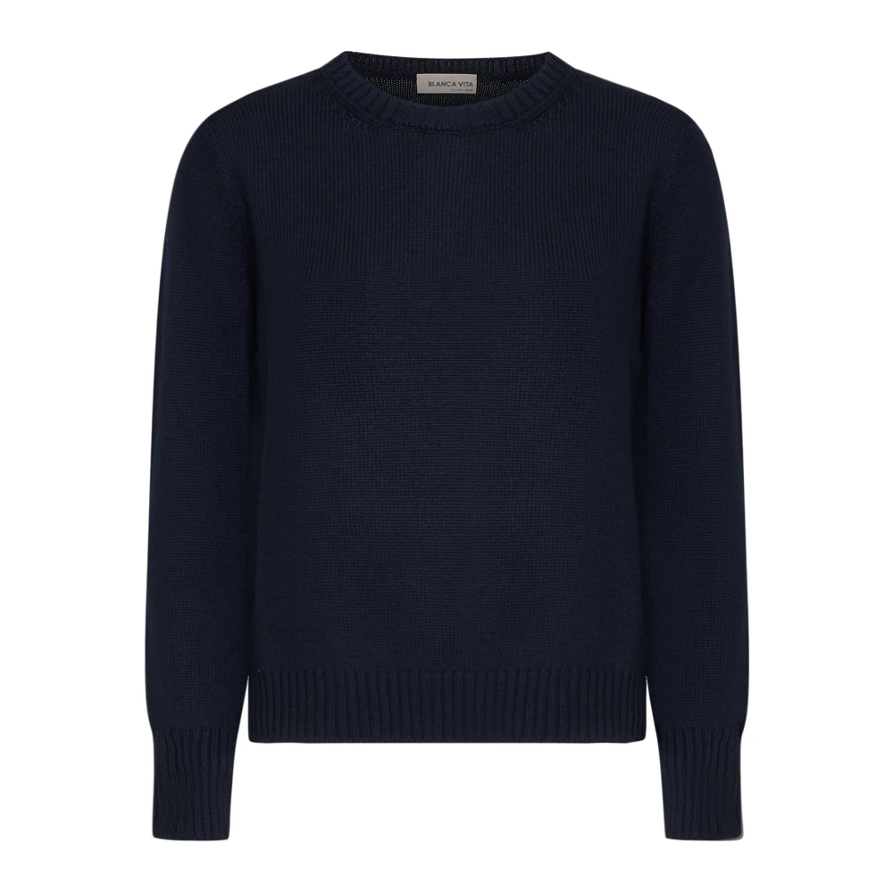 Knitwear > Round-neck Knitwear - - Blanca Vita - Modalova