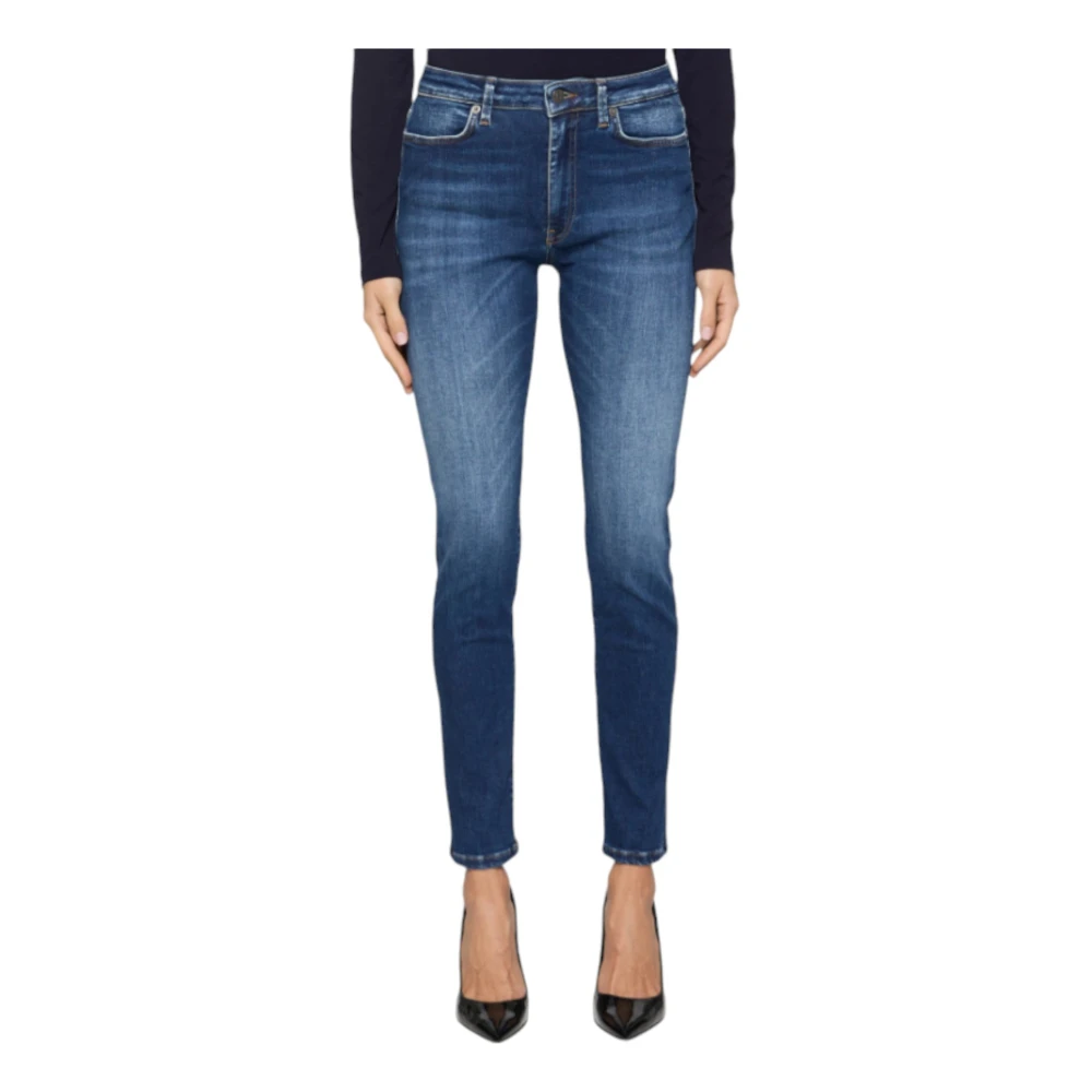 Dondup Lichtblauwe Skinny Enkel Jeans Blue Dames