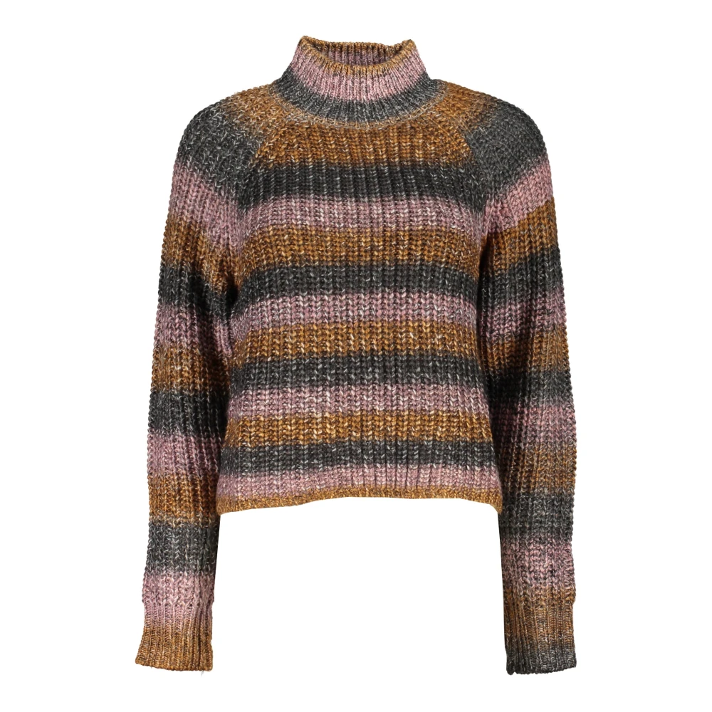 Desigual Mujer Gris Jersey De Manga Larga Y Cuello Alto