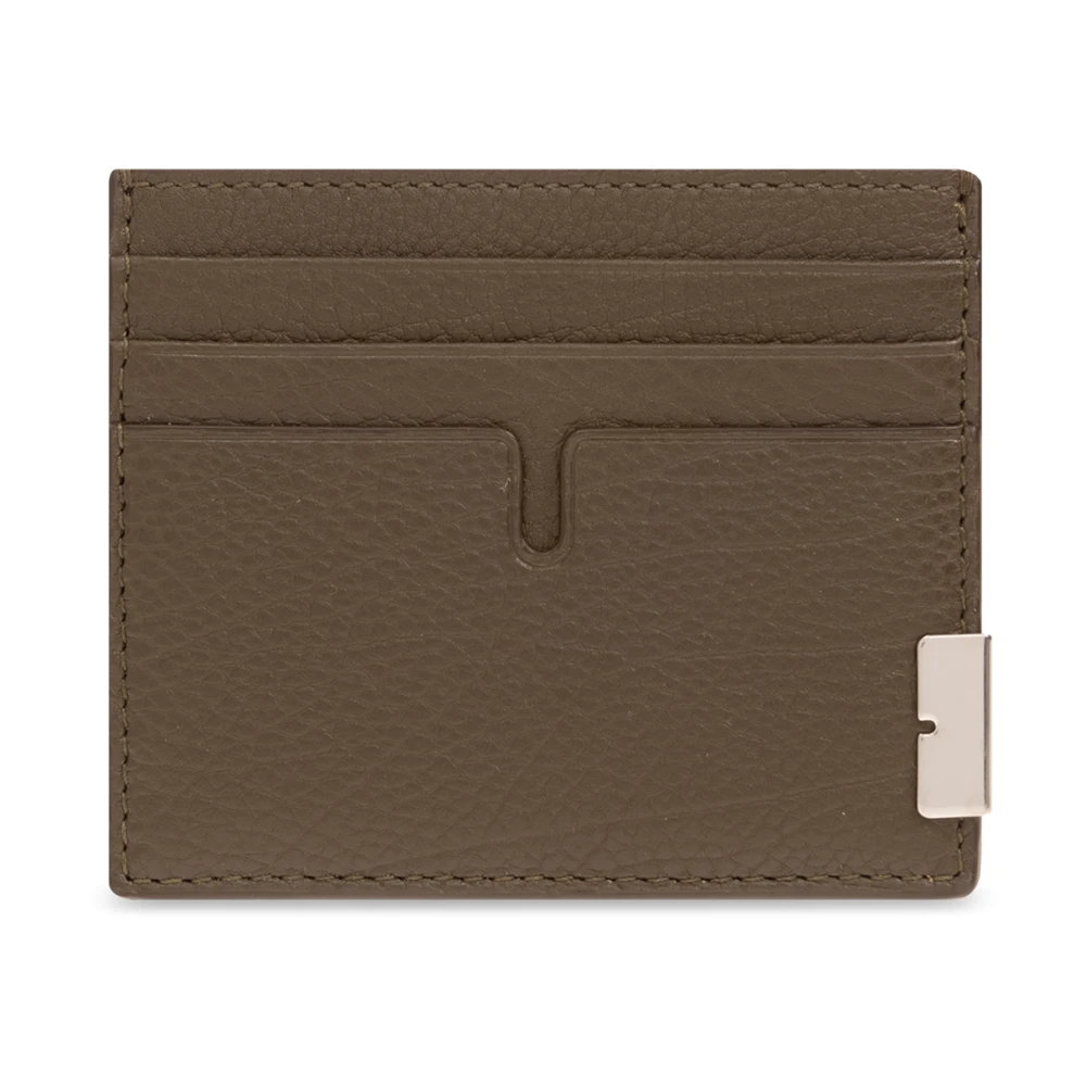 Burberry Leren kaarthouder Green Heren
