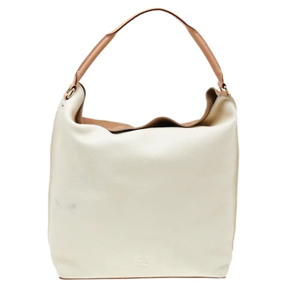 Carolina Herrera Pre-owned Leather handbags White Dames