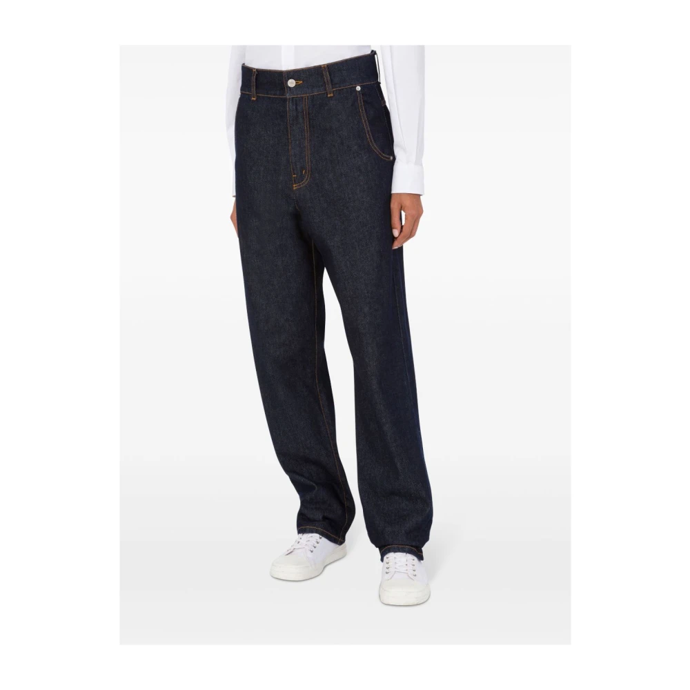Moschino Blauwe Denim Jeans Blue Dames
