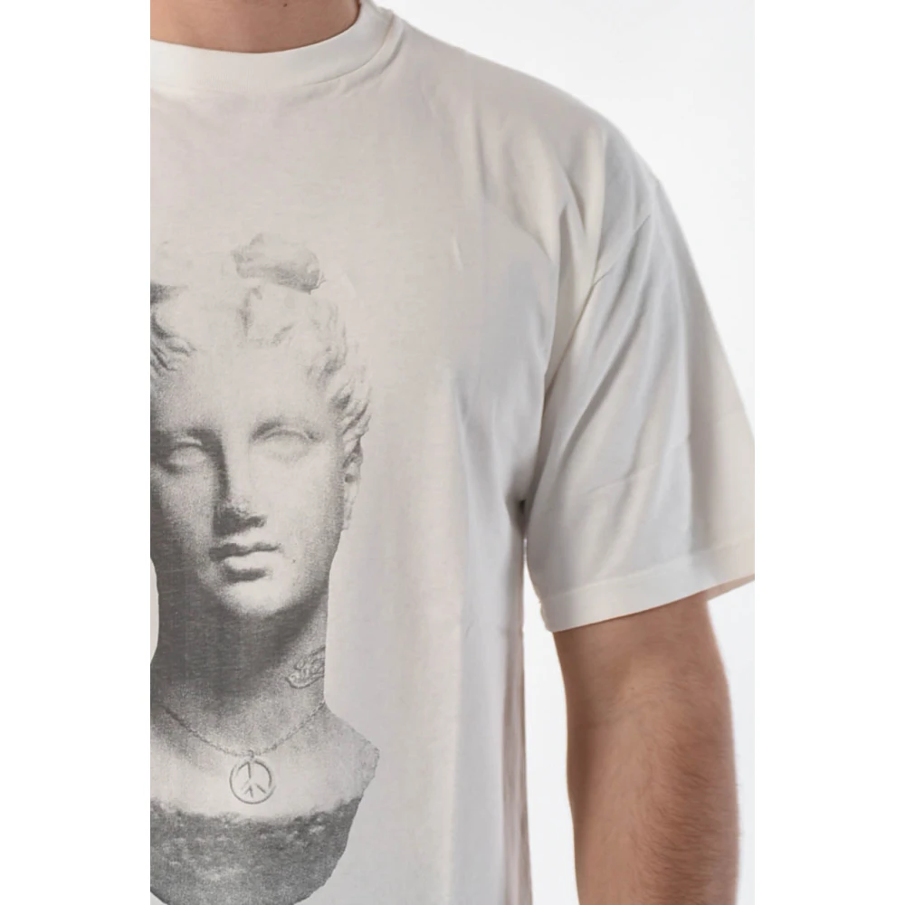Aries Verouderd Standbeeld T-shirt White Heren