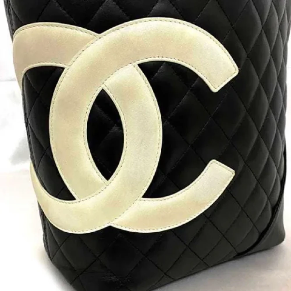 Chanel Vintage Pre-owned Fabric chanel-bags Black Dames