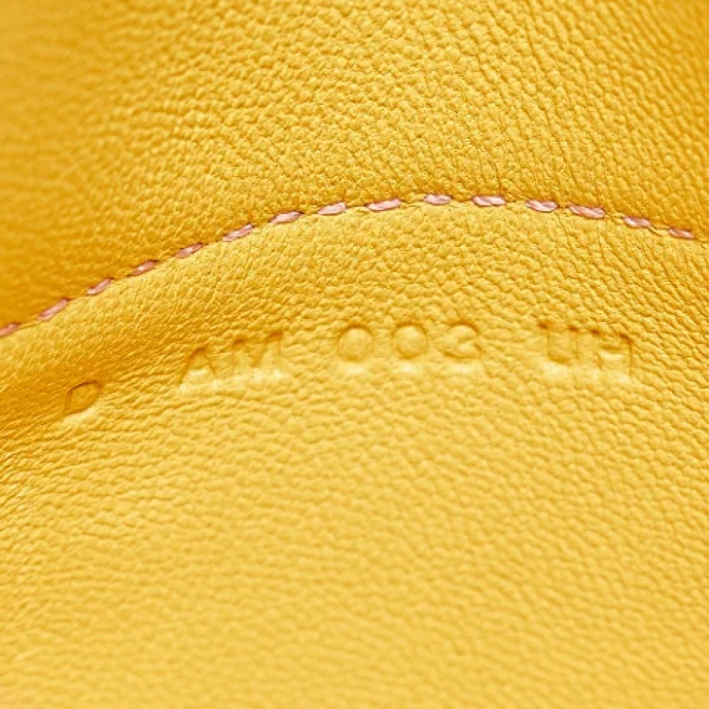 Hermès Vintage Pre-owned Leather home-office Yellow Dames