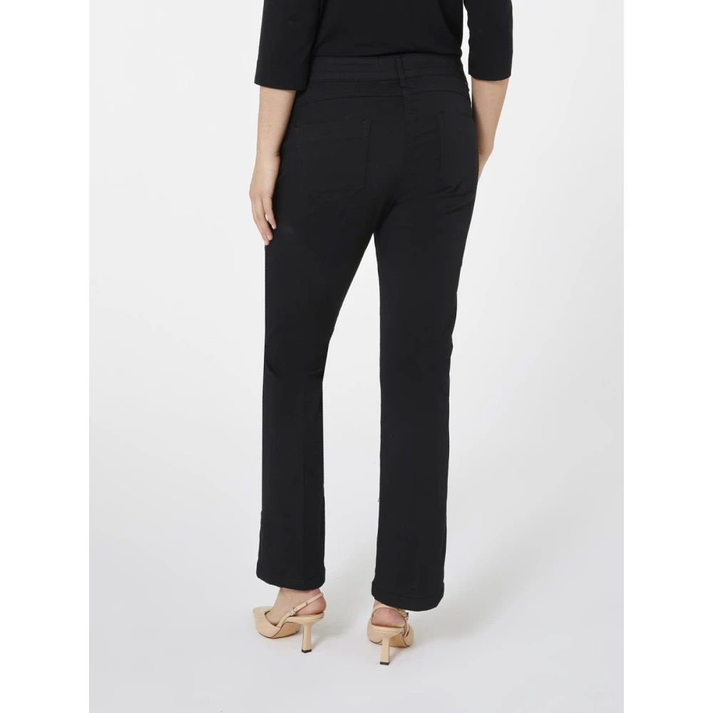 Elena Mirò Stijlvolle Denim Jeans Black Dames