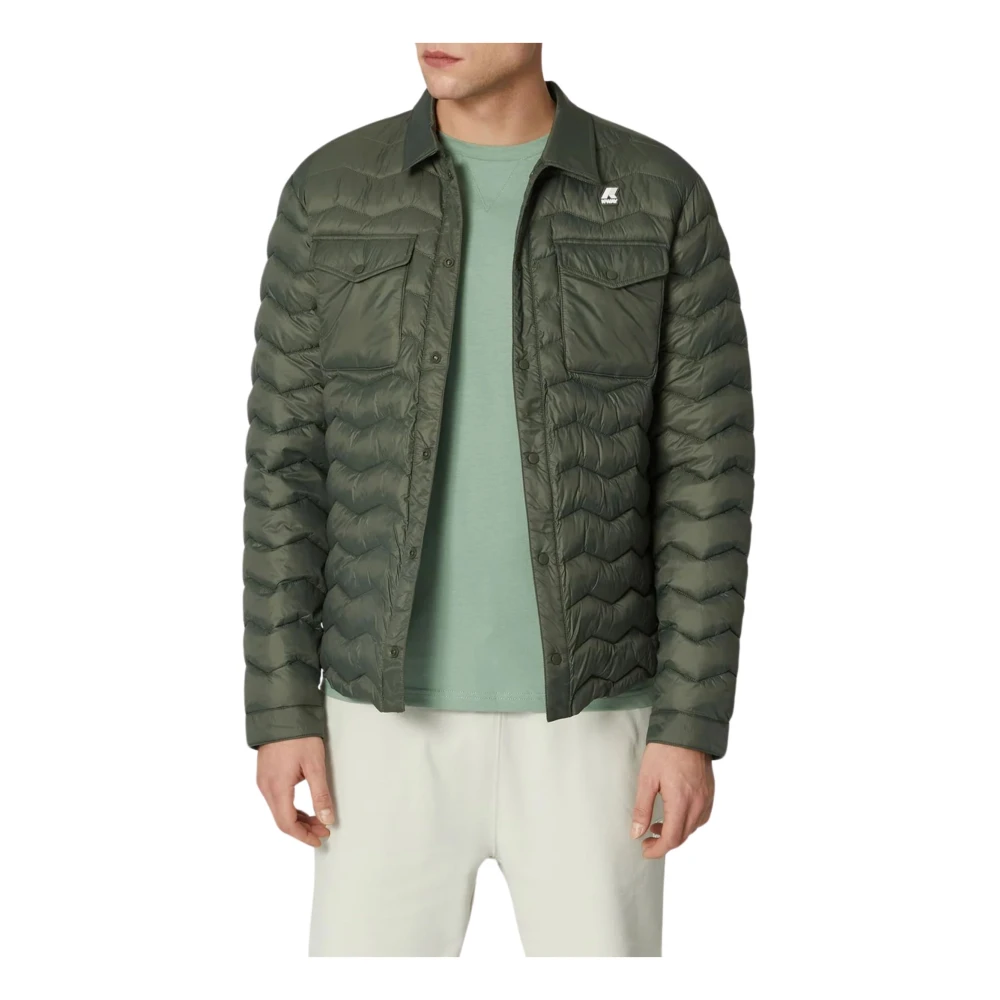 K-way Groene Eco Warm Jas Green Heren