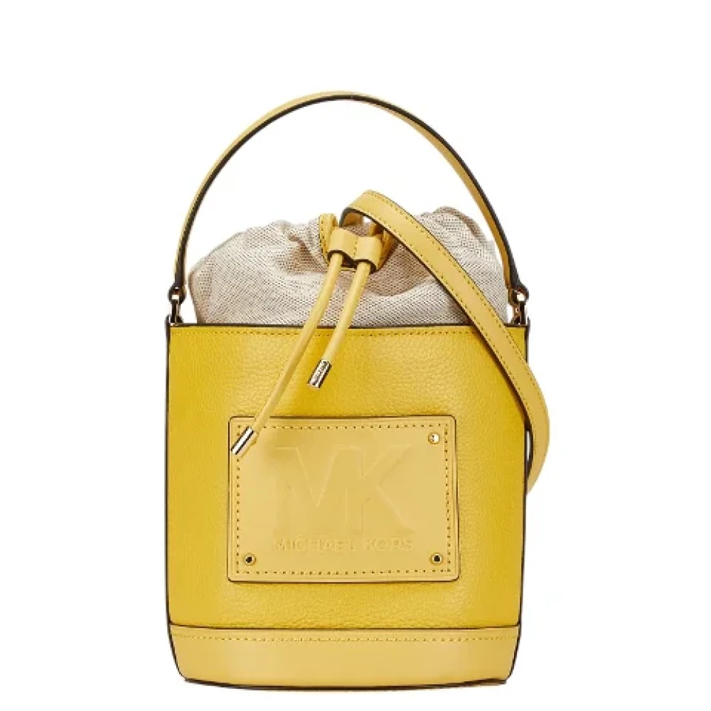 Michael Kors Pre-owned, Pre-owned, Dam, ONE Size, Läder, Pre-owned Läder Kimberly MK Logo 2-vägs Väska