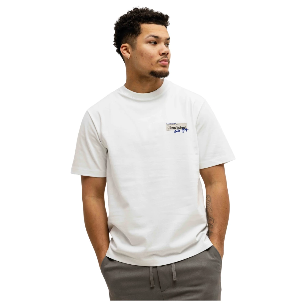 Iceberg Stijlvol Jersey T-shirt voor heren White Heren