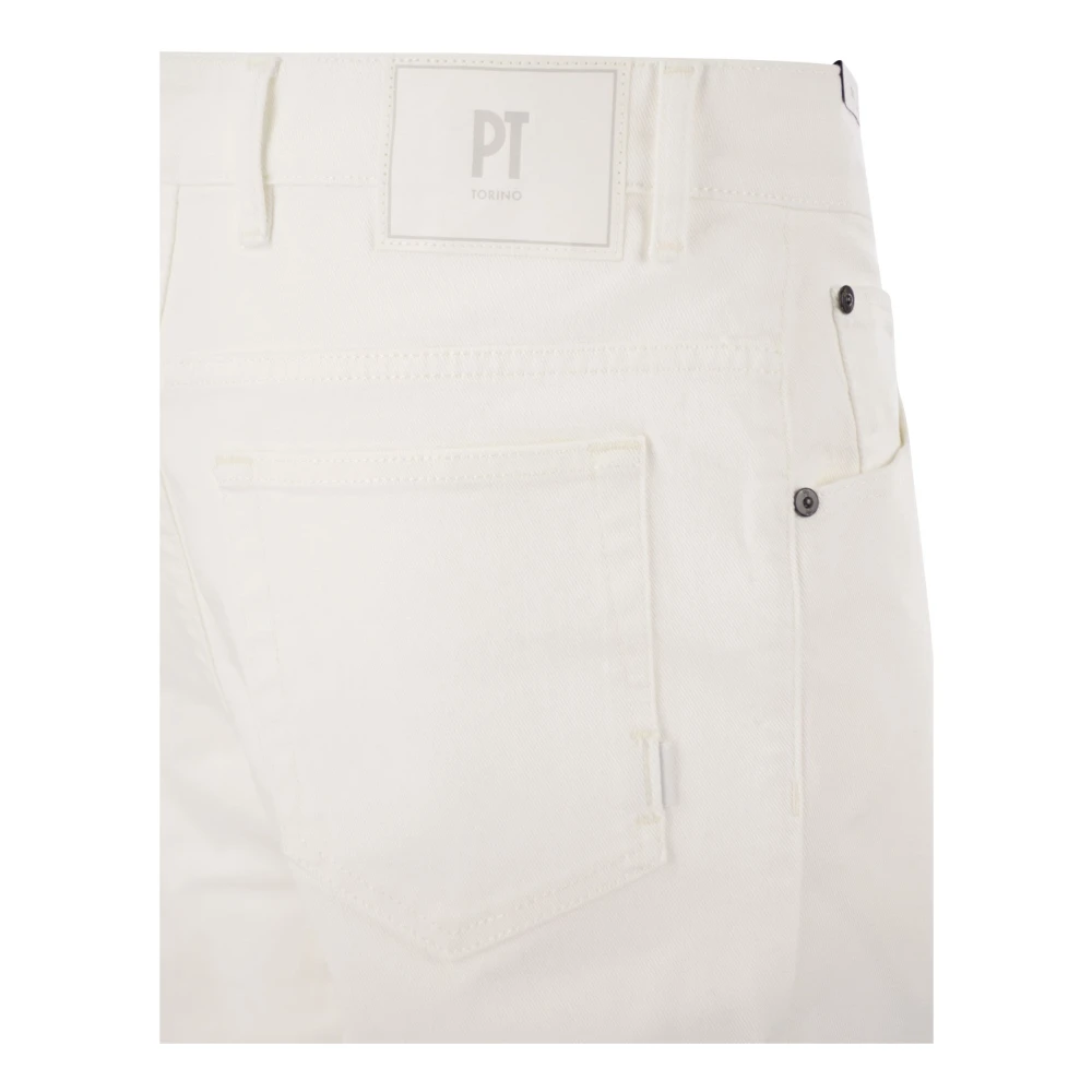 PT Torino Straight Jeans White Heren