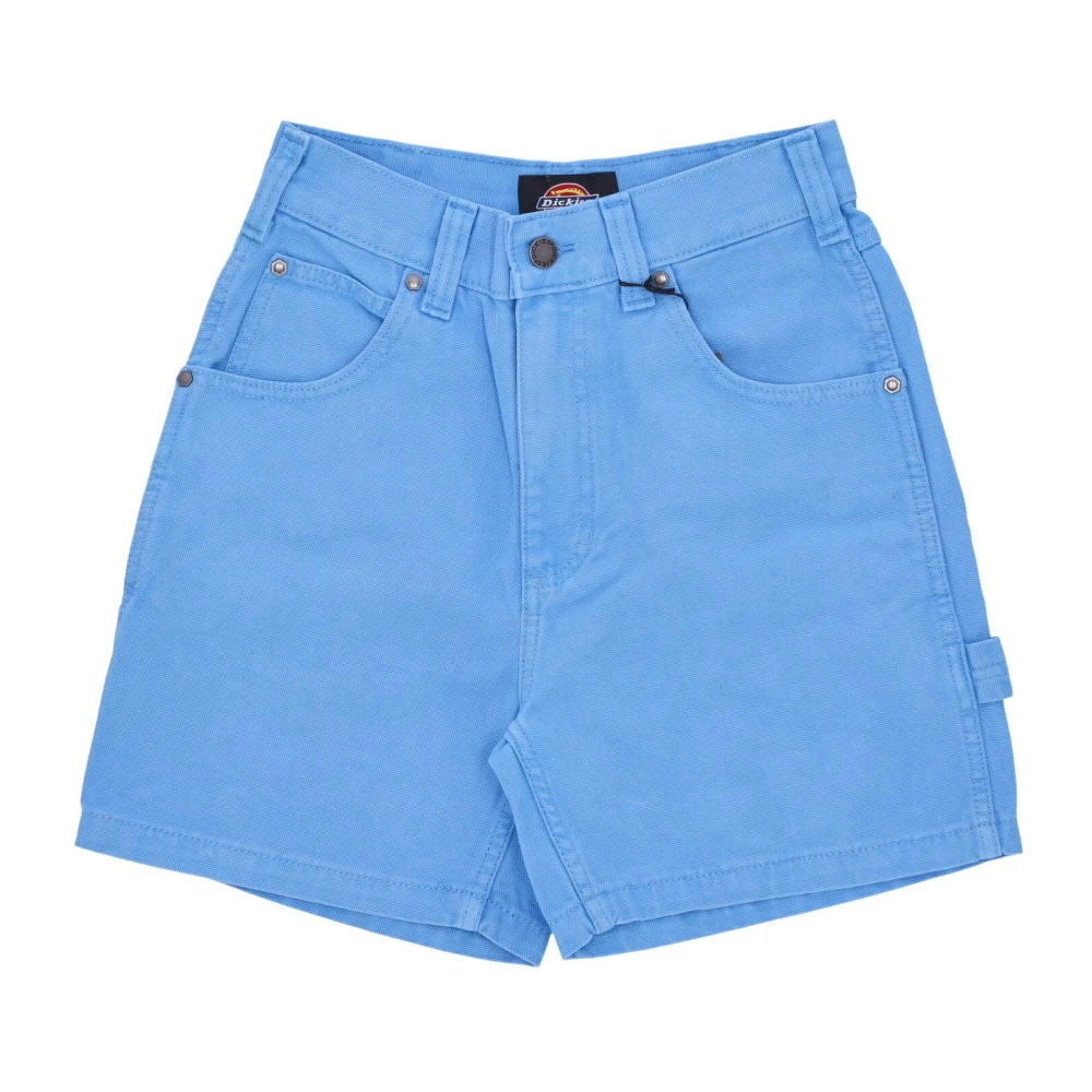 Dickies Azure Canvas Korte Broek Blue Dames