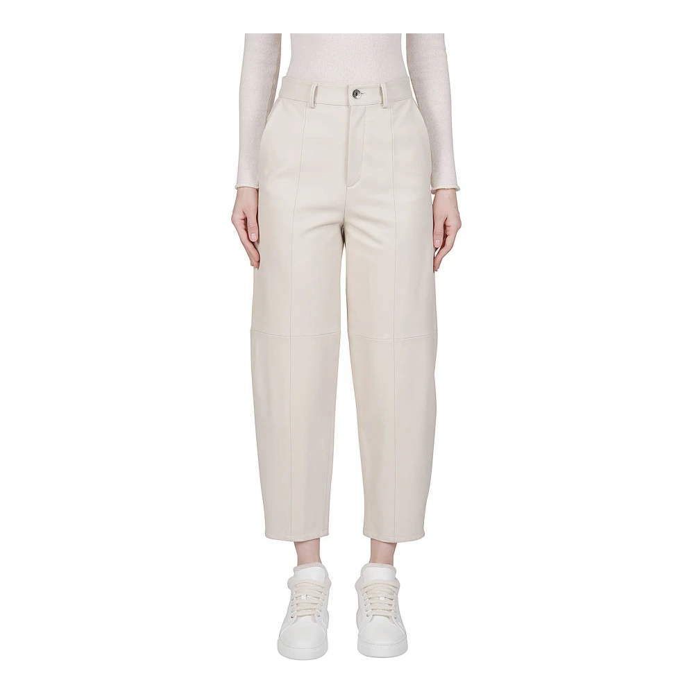 Eleventy Schapenleren Broek Gray Dames