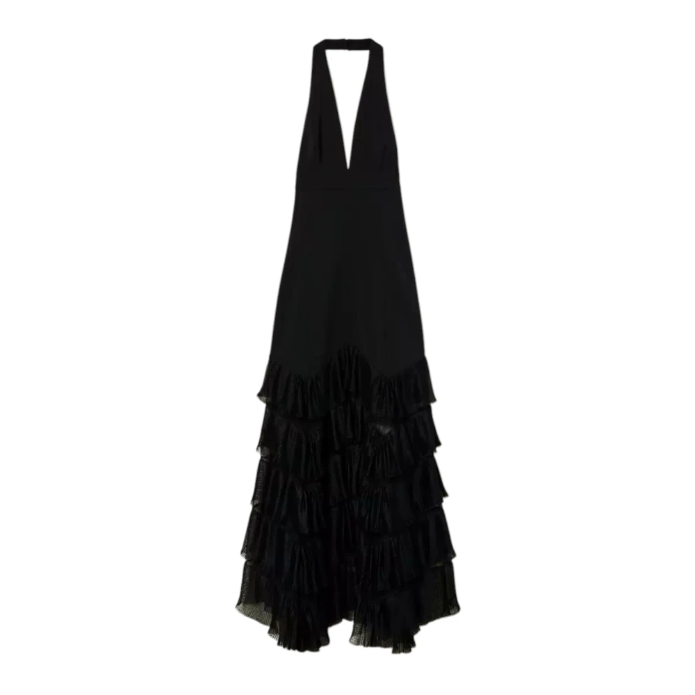 Twinset Lange Jurk Black Dames