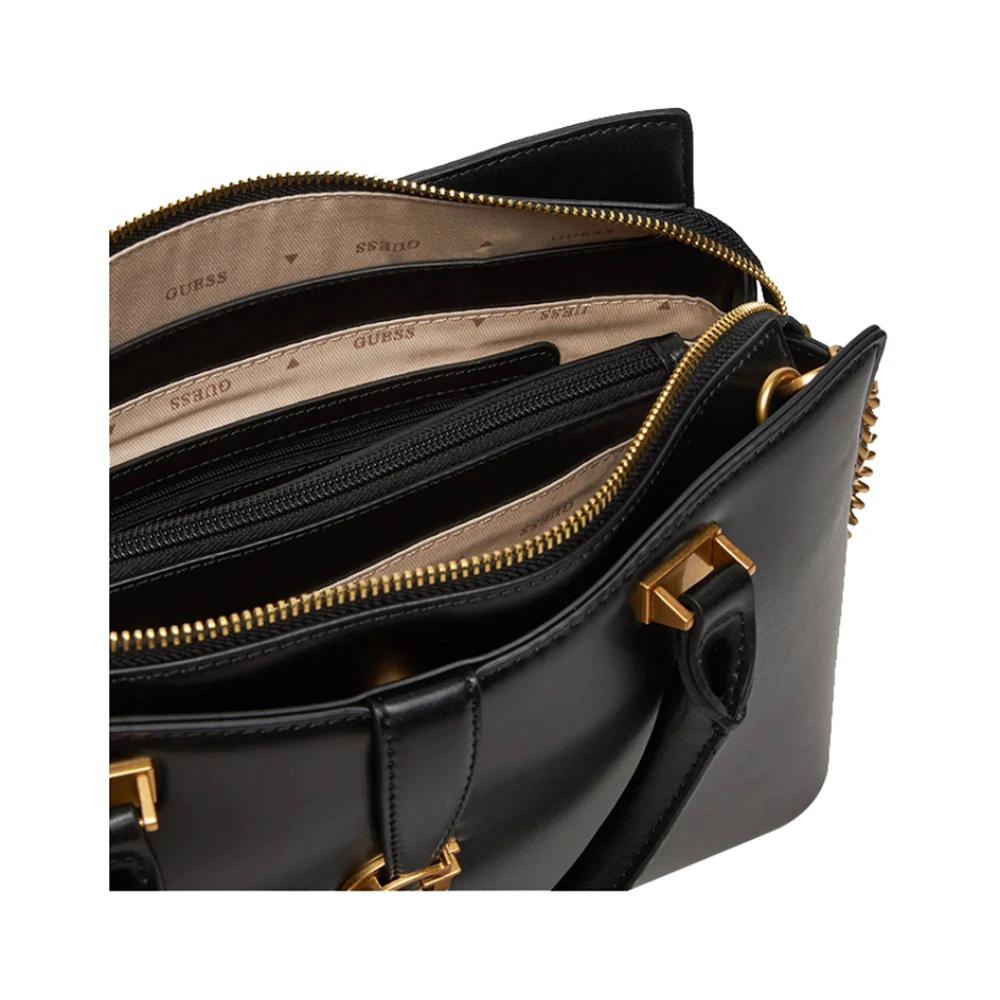 Guess Trendy Zwarte Schoudertas Black Dames