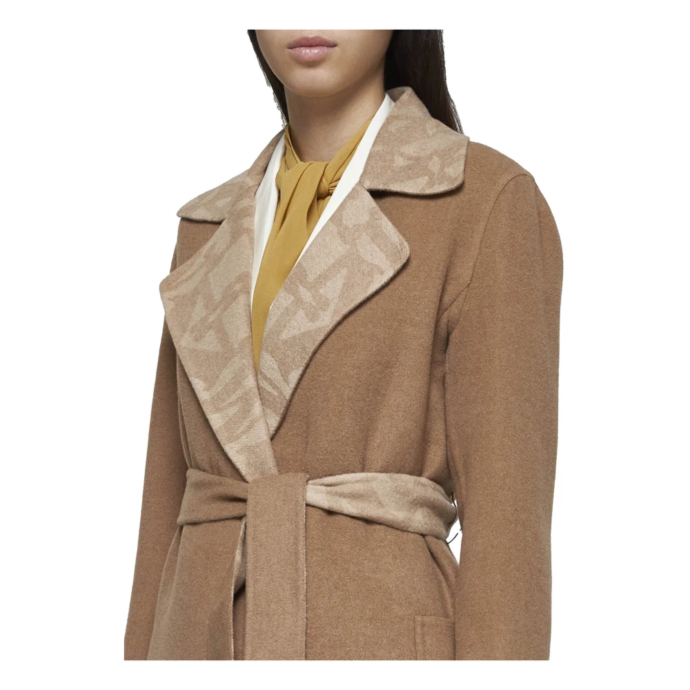 Max Mara Omkeerbare Kamelenharen Jas Brown Dames