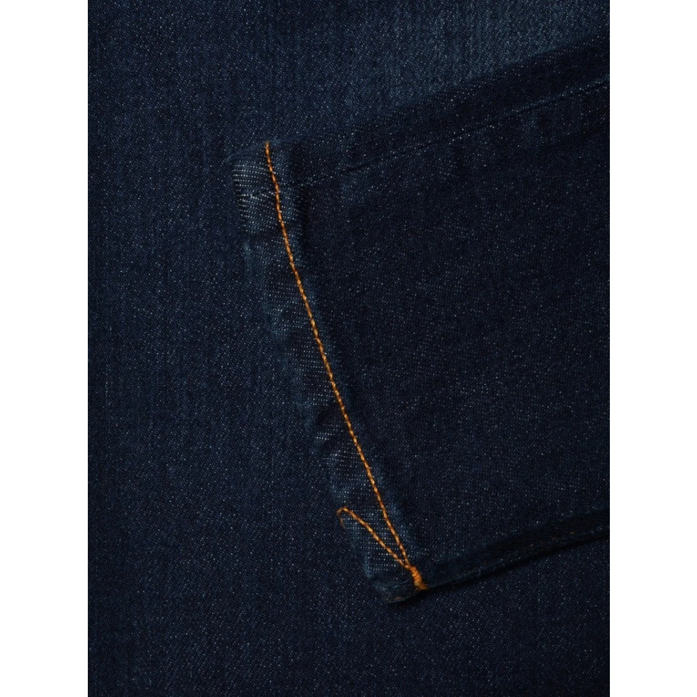 Nudie Jeans Donkerblauwe Slim Fit Biologische Katoenen Jeans Blue Heren
