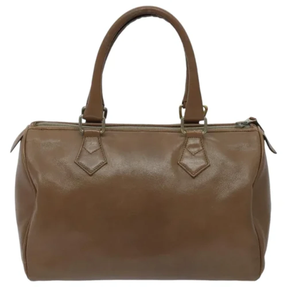 Fendi Vintage Pre-owned Leather handbags Brown Dames