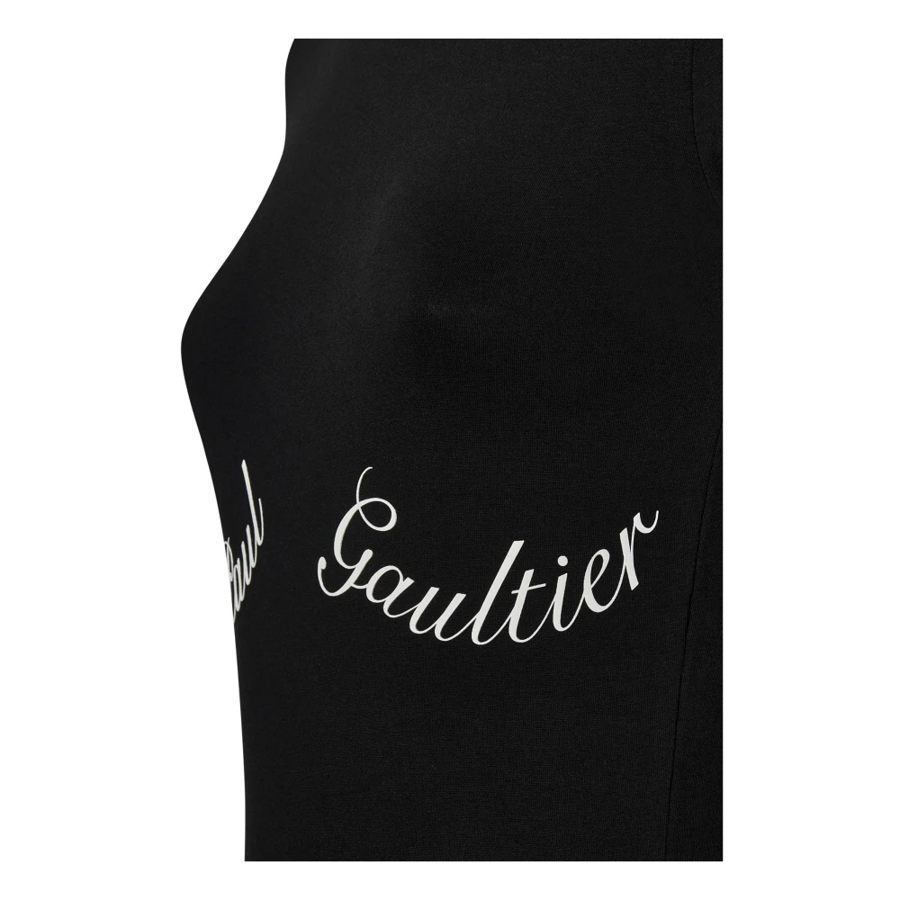 Jean Paul Gaultier Zwarte aansluitende T-shirt voor vrouwen Black Dames