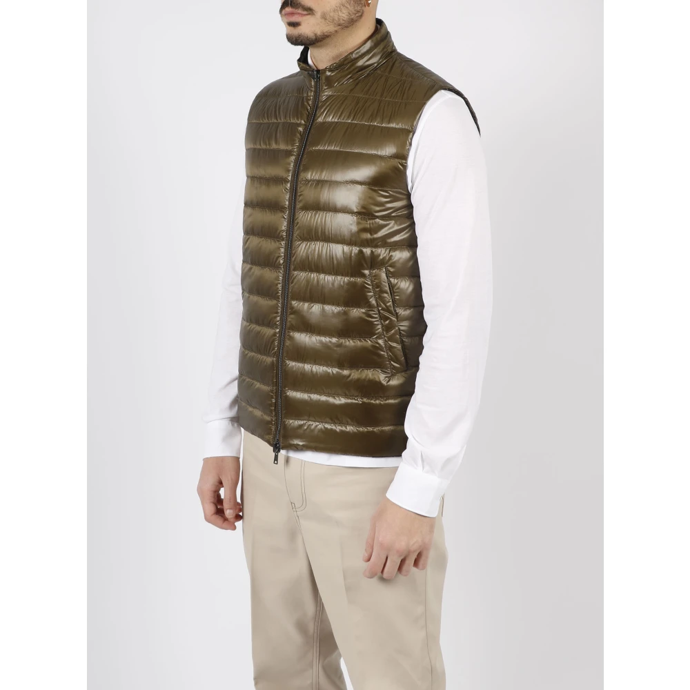 Herno Reversibele Tweed-Weste Brown Heren