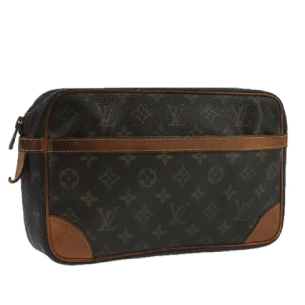 Louis Vuitton Vintage Pre-owned Canvas clutches Brown Dames
